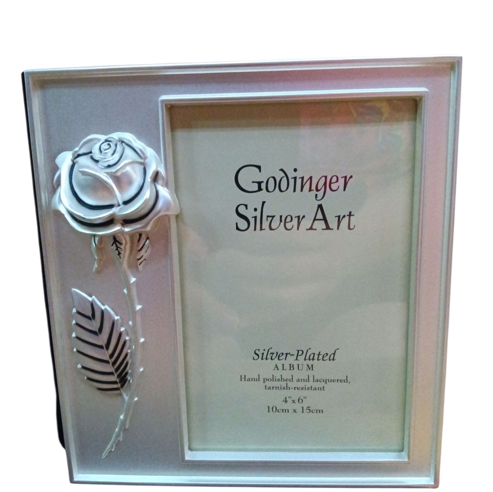 VTG Godinger Silver Plated Photo Album 4"X6" New In Box